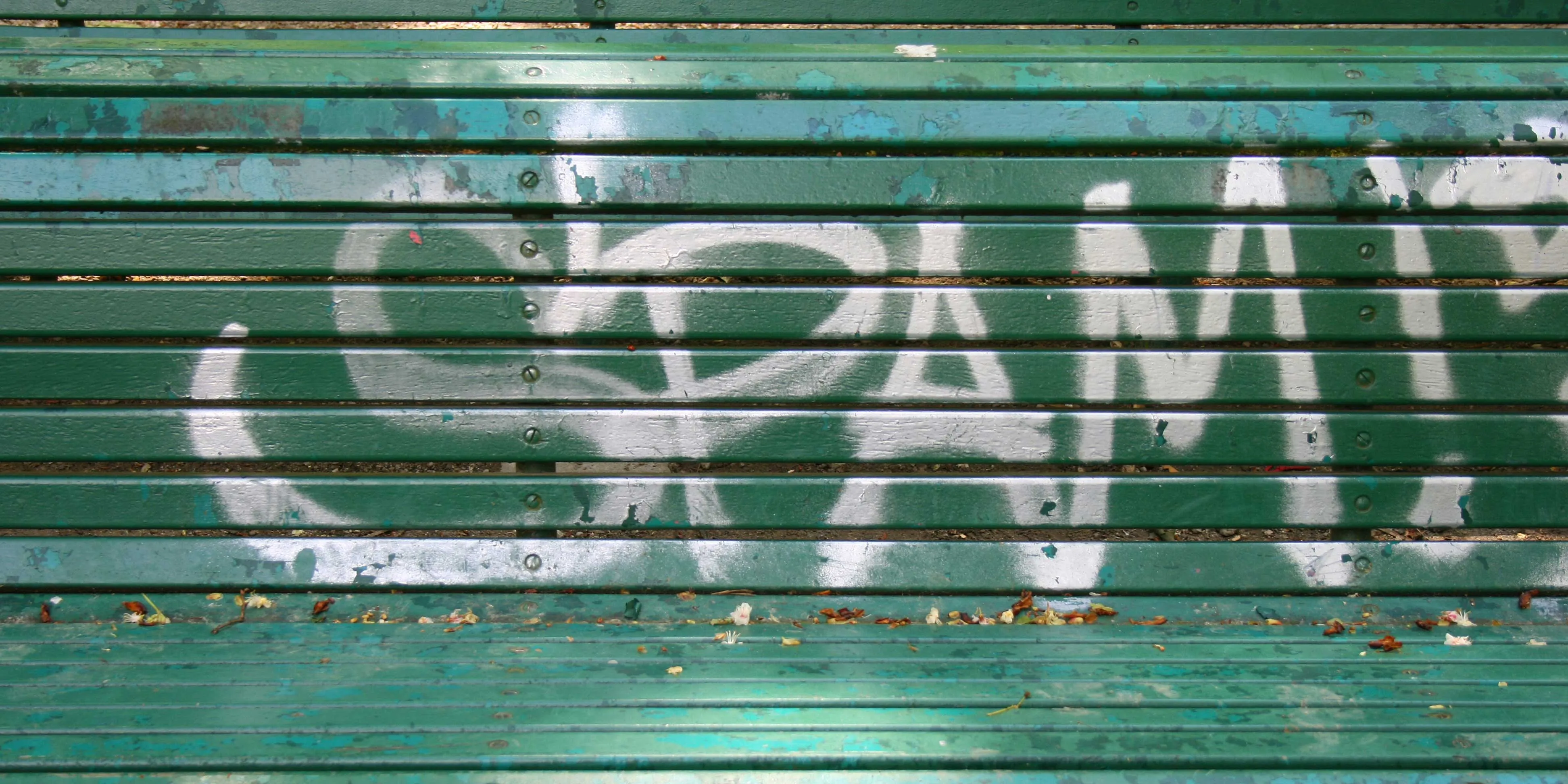Bench tagged with "spam"